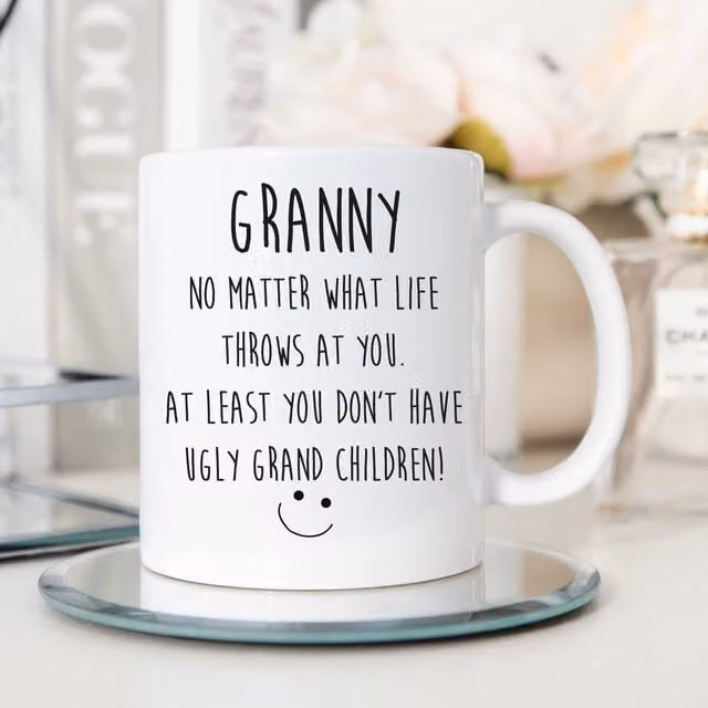 60 Second Makeover Funny Granny Mug in White