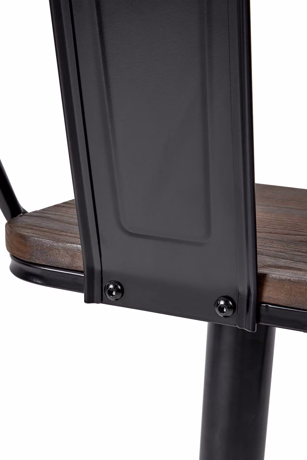 Living and Home Set of 2 Black Adjustable Swivel Bar Stools with Footrests – 6