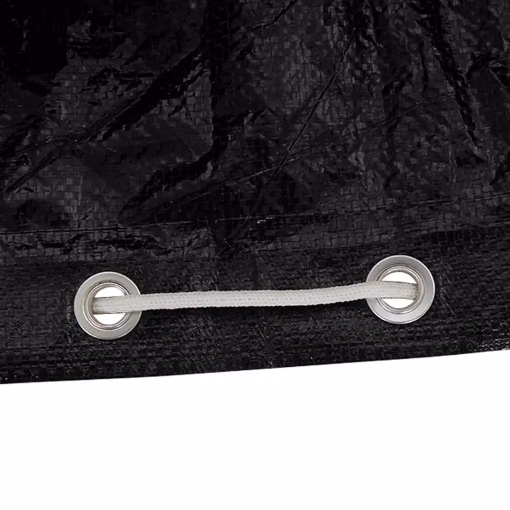 Berkfield Home Round Garden Furniture Cover with 10 Eyelets, Black, Diameter: 230 cm, Height: 90 cm – 3