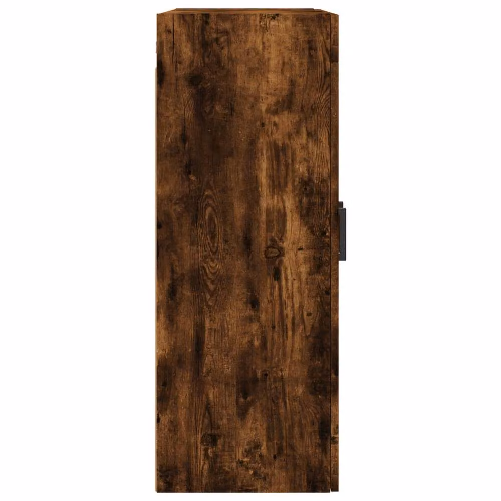 Berkfield Home Set of 2 Wall Mounted Cabinets in Smoked Oak Brown with Glass Doors – 4