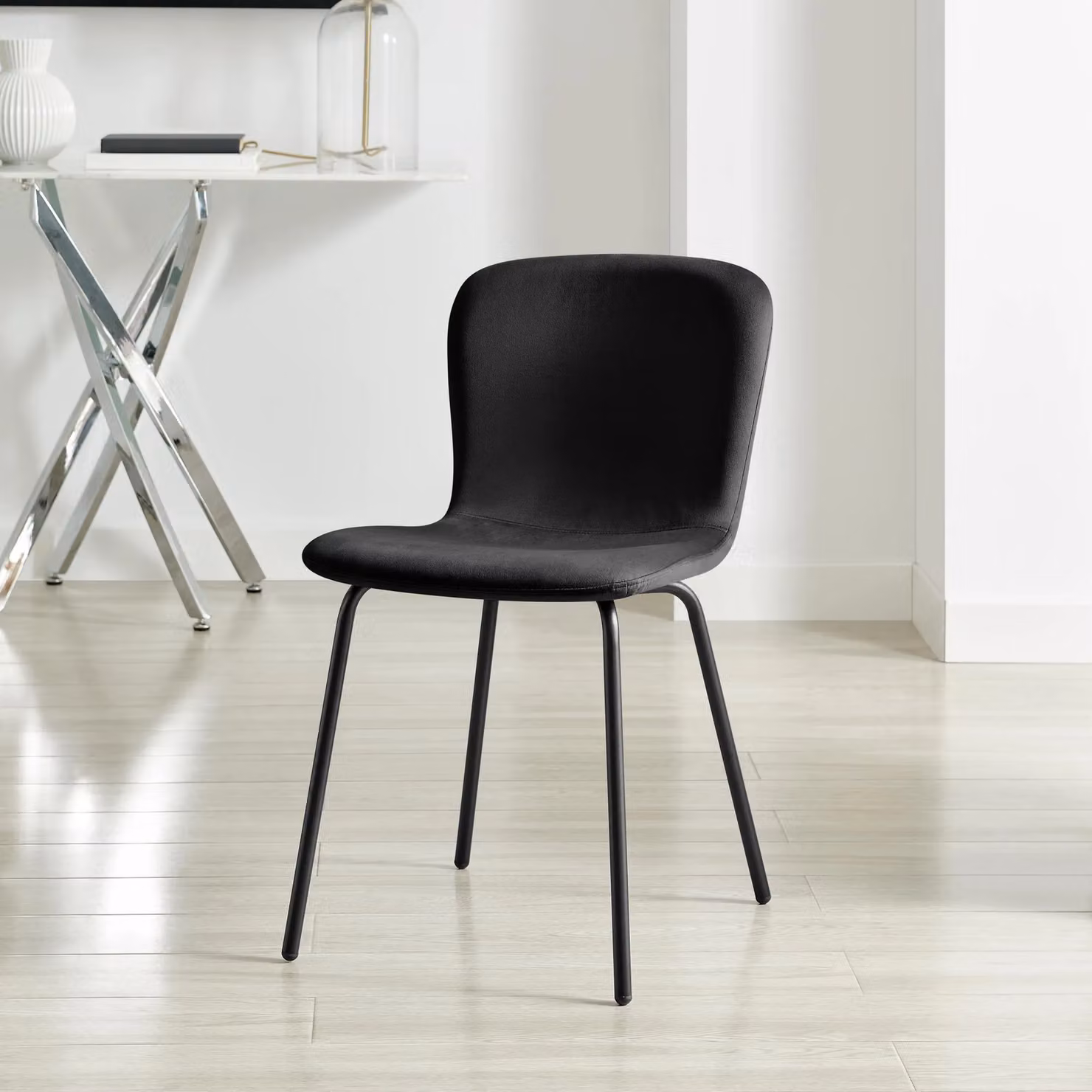 FurnitureboxUK Asti Grey Marble Ceramic Top Dining Table and 4 Black Asti Upholstered Chairs – 3
