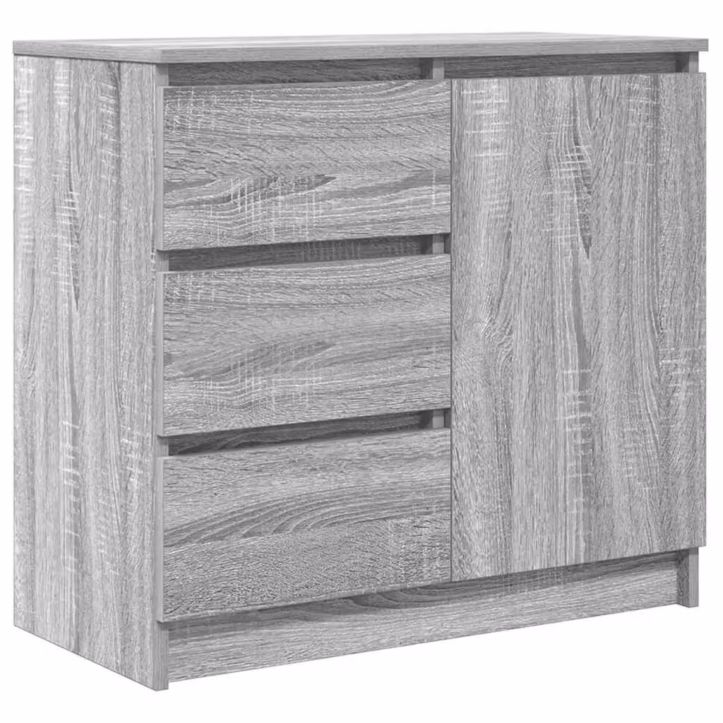 Berkfield Home Grey Sonoma Sideboard with Drawer, W/D/H: 71 x 35 x 65 cm – 2