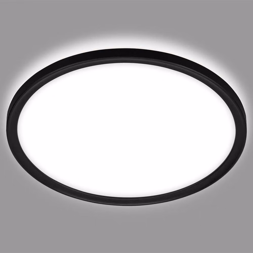 Briloner Black Slim LED Round Bathroom Ceiling Light, W/D/H: 29.0 x 29.0 x 3.0 cm – 5