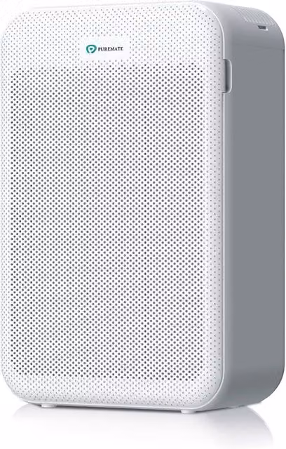 PureMate White H13 True HEPA Air Purifier with Activated Carbon Filter, 384 m3/h CADR, Sleep and Auto Modes – 1
