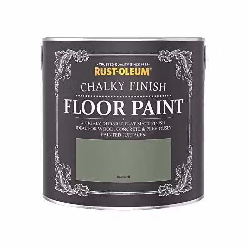 Rust-Oleum Green Scratch-Proof Water-Based Floor Paint in Matt Finish, 2.5 l – 2