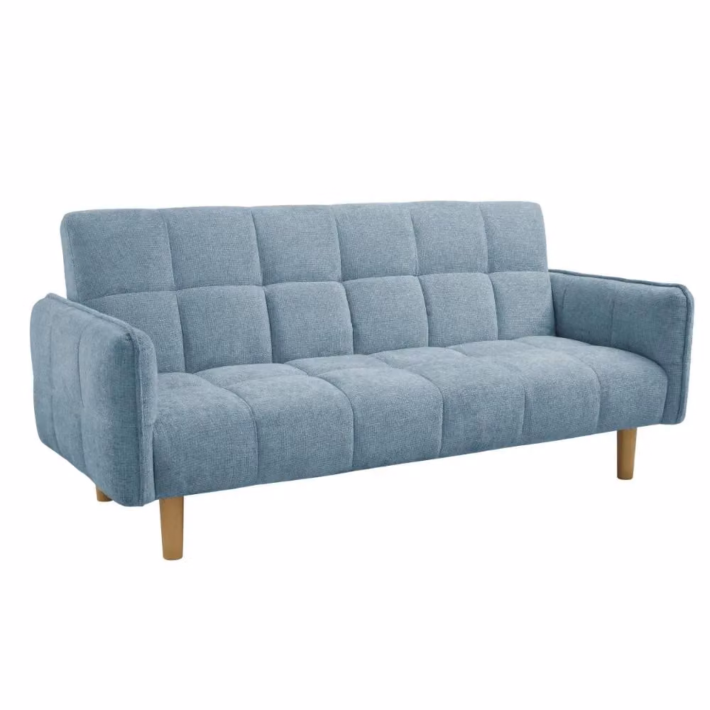 Home Detail Bergamot 3 Seater Upholstered Sofa Bed in Blue, W/D/H: 178 x 118 x 82 cm – 2