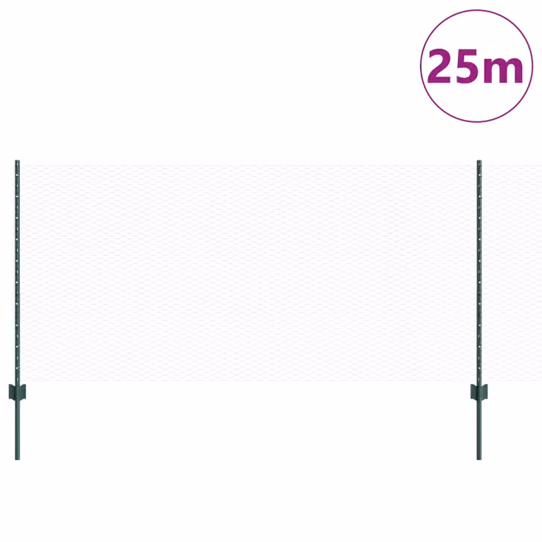 Berkfield Home Garden Fence Set of 2 Green Steel Rectangular