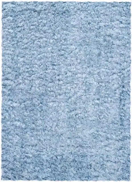 Home Republic Montana Seafoam Faux Fur Rug in Green and Blue, W: 160 cm, L: 230 cm