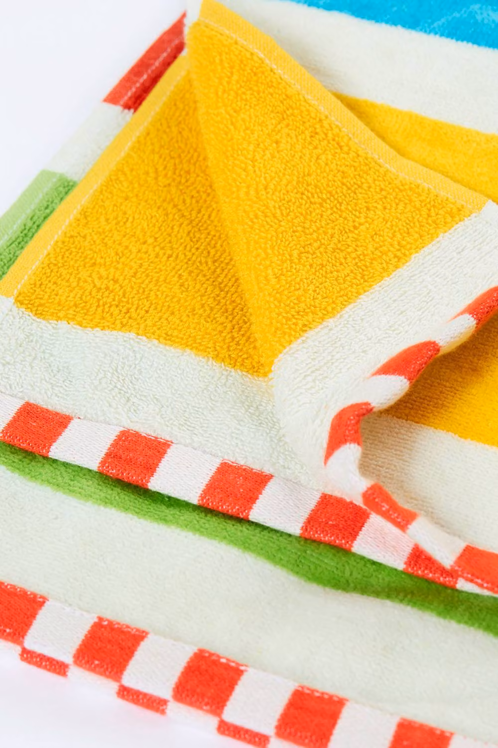 Frugi Lagoon Multicolour Striped Cotton Terry Towel – 3