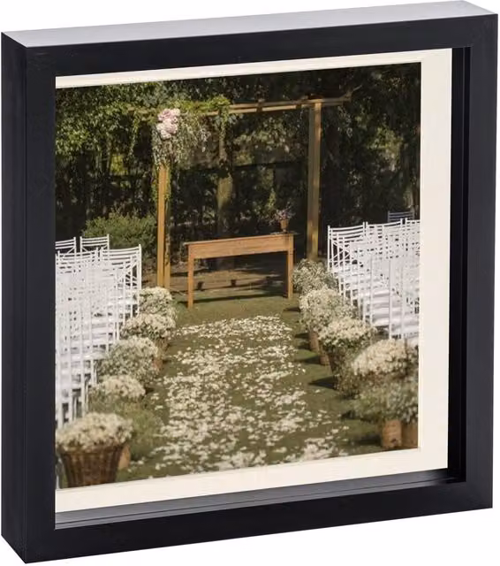Nicola Spring Square Single Photo Frame in Black, White or Beige – 3