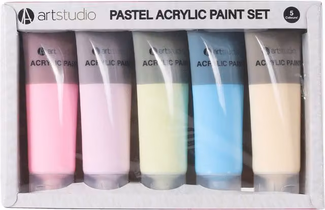 Art Studio Multicolour Pastel Acrylic Paint Set