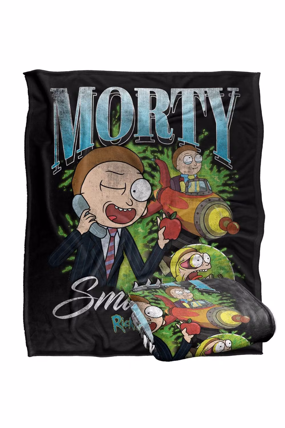 LOGOVISION Rick and Morty Morty Smith Homage Super Soft Fleece Throw Blanket, Multicolour, W/D/H: 152 x 127 cm – 7