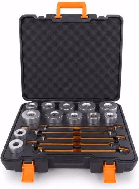 NESTLUNE 24 Piece Press and Pull Sleeve Kit Bearing Bush Seal Removal Tool in Black