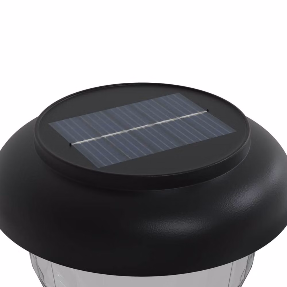Berkfield Home Solar Pathway Lights with Ground Spikes, 4 Piece Set, Black with RGBW LED Lighting – 4