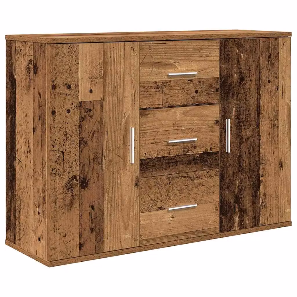Berkfield Home Classic Sideboard in Brown Old Wood, W/D/H: 90 x 29.5 x 65 cm – 2
