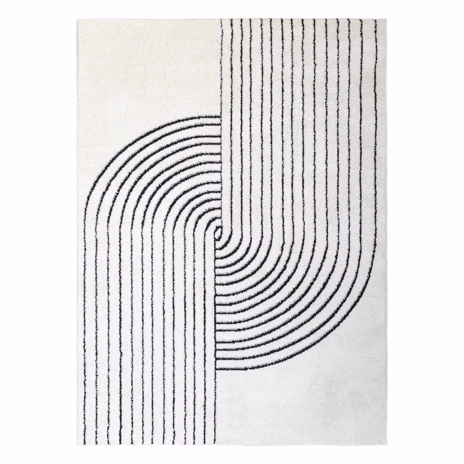 RugsX Mode Geometric Scandinavian Rug in Yellow and White, W: 80 cm, L: 150 cm – 1