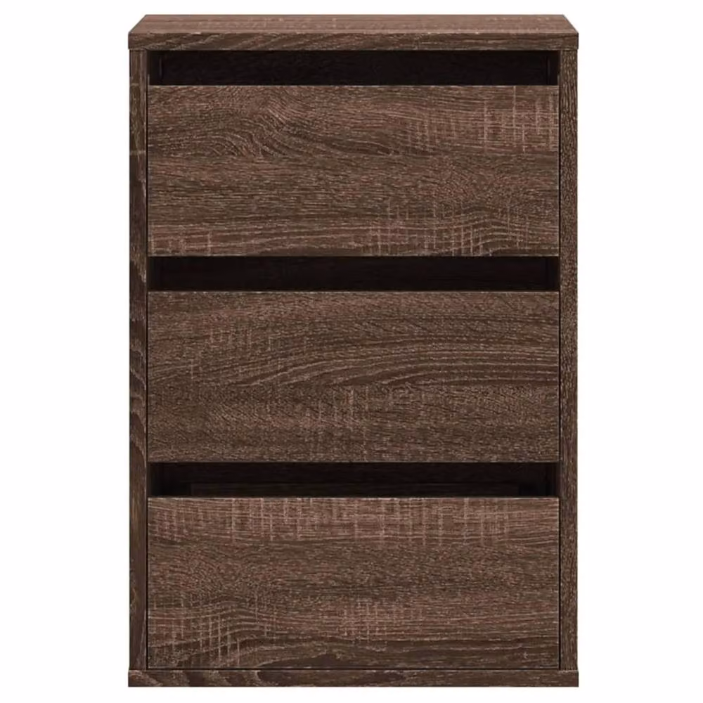 Berkfield Home Corner Chest of Drawers in Brown Oak, W/D/H: 40 x 41 x 58 cm – 4