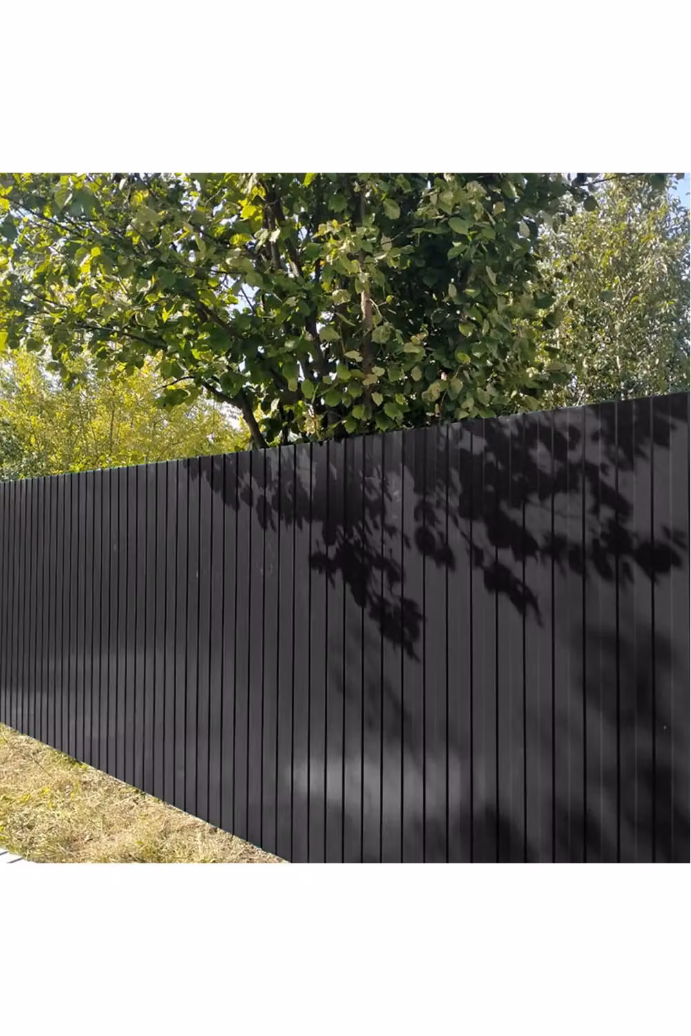 Living and Home 12-Piece Black Powder Coated Steel Corrugated Box Profile Sheets for Roofing and Walling, W/H: 45 x 115 cm – 2