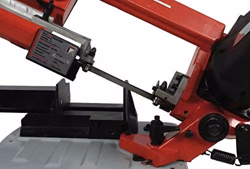 Holzmann BS125M 400W Portable Metal Cutting Bandsaw with Stand, Red – 3