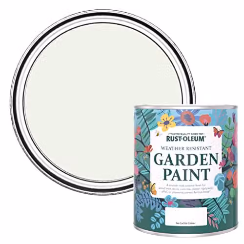 Rust-Oleum Mould Resistant Garden Paint in Matt White, 0.75 l