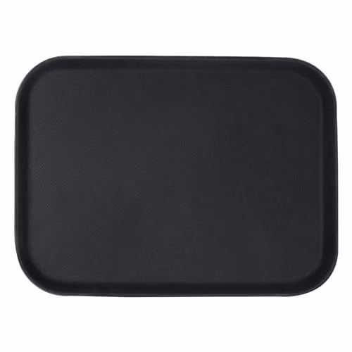 Argon Tableware Black Rectangular Non-Slip Serving Tray, W: 56 cm, D: 41 cm