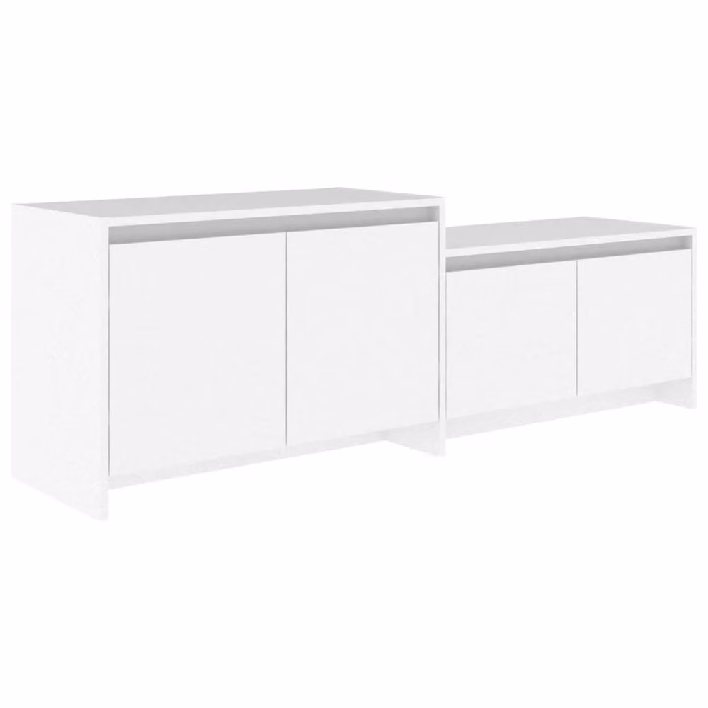 Berkfield Home White MDF TV Cabinet W/D/H: 146.5 x 35 x 50 cm – 2