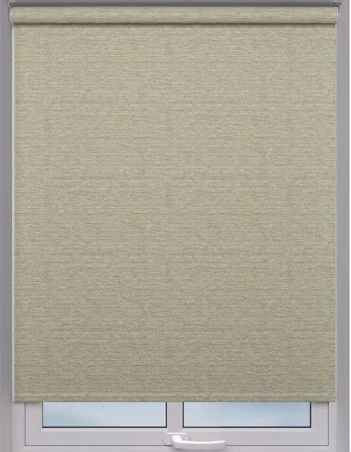 Terrys Lorenzo Made to Measure Semi-Transparent Roller Blind in Yellow and Beige