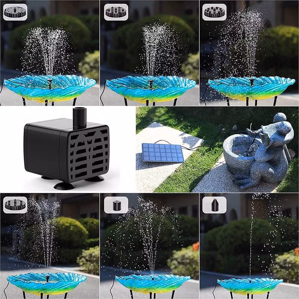 Havendro Solar Water Feature Fountain Pump Kit in Black – 4