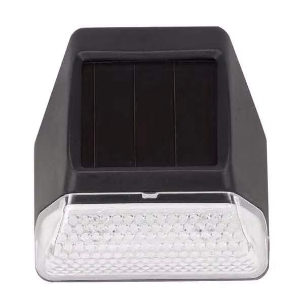Marco Paul 8 Pack of Black Solar LED Garden Wall and Step Lights with White Light – 2