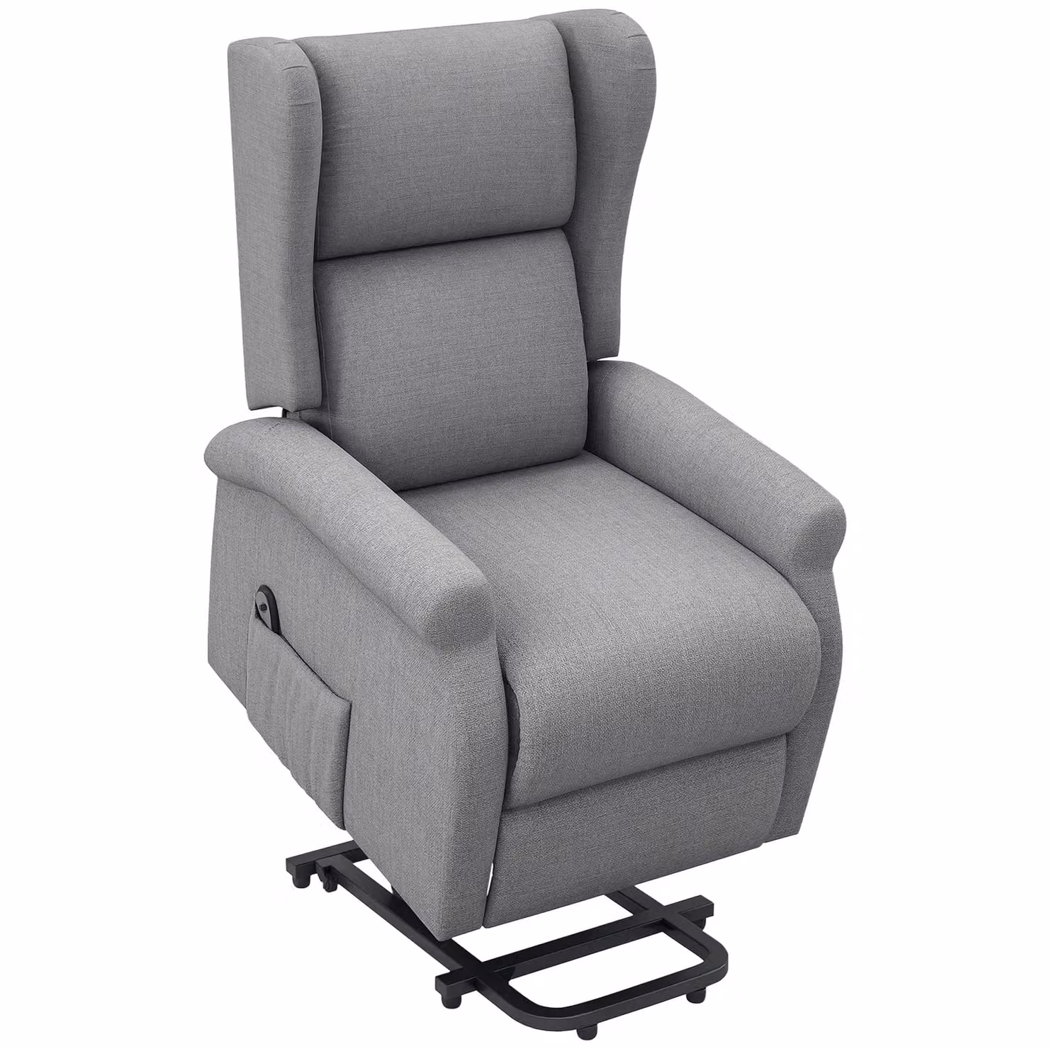 HOMCOM Grey Fabric Electric Riser Recliner Armchair with Power Lift Assist for Seniors – 2
