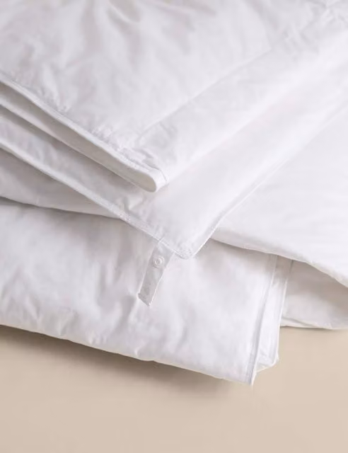 M&S White Duck Feather and Down 4.5 Tog Breathable Summer Duvet