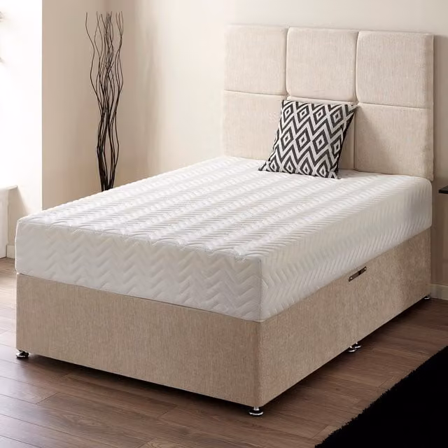 Somnior Beds Ltd Pure Relief Orthopaedic Full Foam Mattress in White, W/D/H: 75 x 190 cm