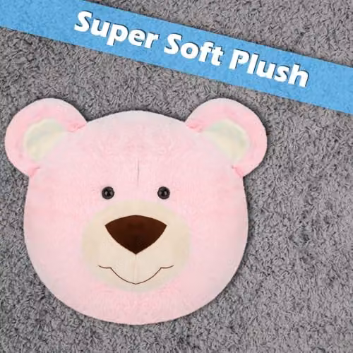 VFM e-Store Pink Teddy Bear Plush Wall Decoration, W: 45 cm, H: 44 cm – 3