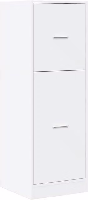 Berkfield Home Elegant Apothecary Cabinet in White, W/D/H: 40 x 41 x 118 cm