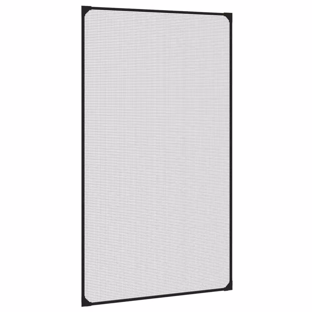 Berkfield Home Magnetic Insect Window Screen in Anthracite and Black, W: 80 cm x H: 140 cm – 2