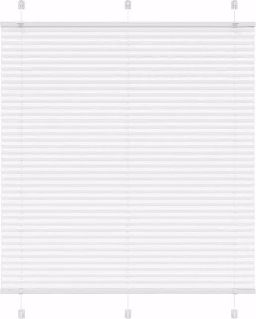 Berkfield Home Single Pleat Fabric Blind in White, W/H: 120 x 100 cm