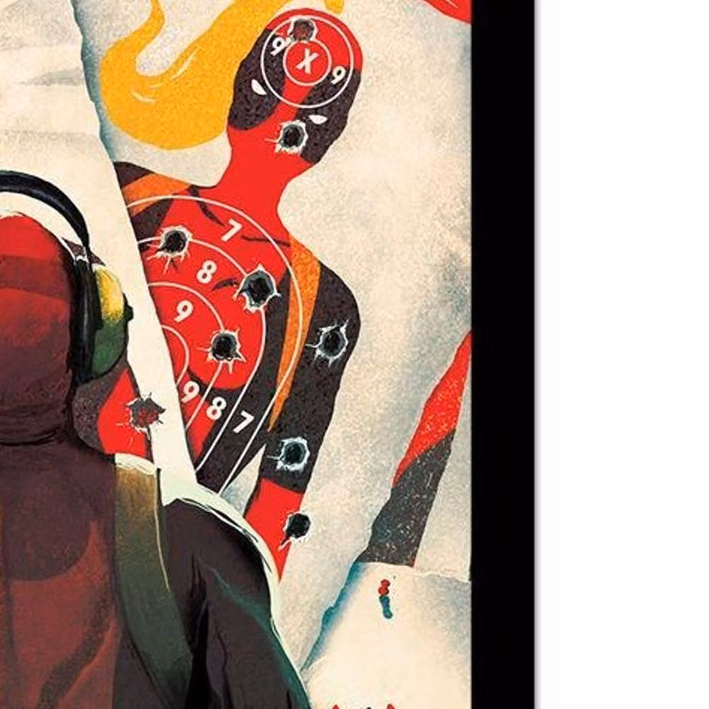 Deadpool Shooter Multicolour Framed Paper Poster Illustration – 2
