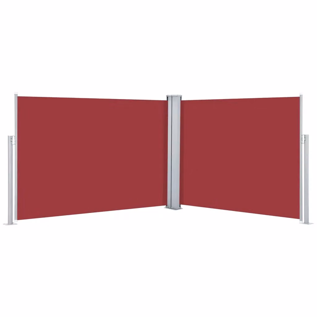Berkfield Home Red Retractable Roller Side Awning for Garden, Balcony or Terrace, W/D/H: 100 x 1000 x 100 cm – 2