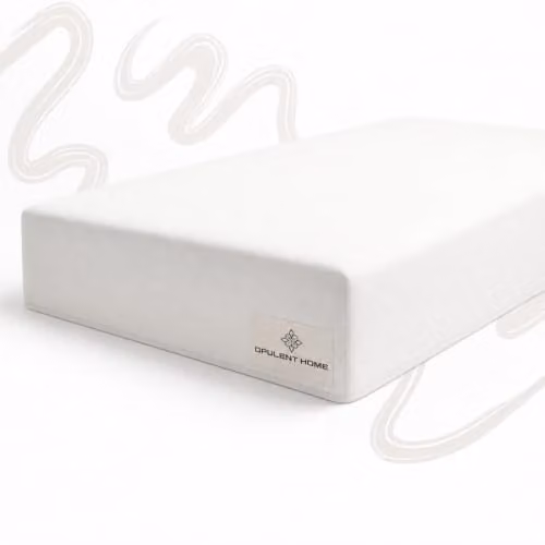 Opulent Home White Cot Bed Mattress for Babies, W/D/H: 140 x 70 x 15 cm, Waterproof and Breathable with Removable Washable Cover – 1