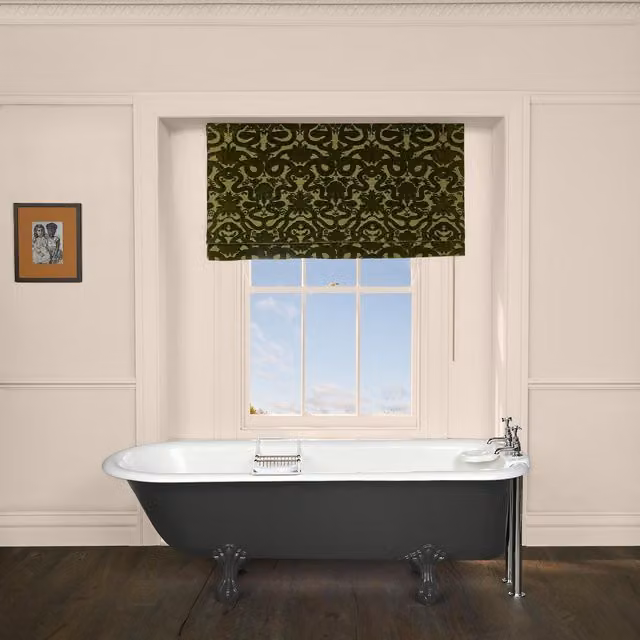 House of Hackney Opaque Plain Green Textile Blind