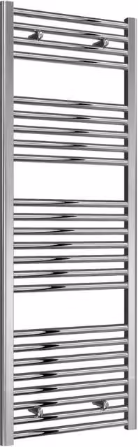 Bathroom Kingdom Diva Silver Steel Straight Heated Towel Rail H: 140 cm, W: 50 cm, D: 10 cm – 3