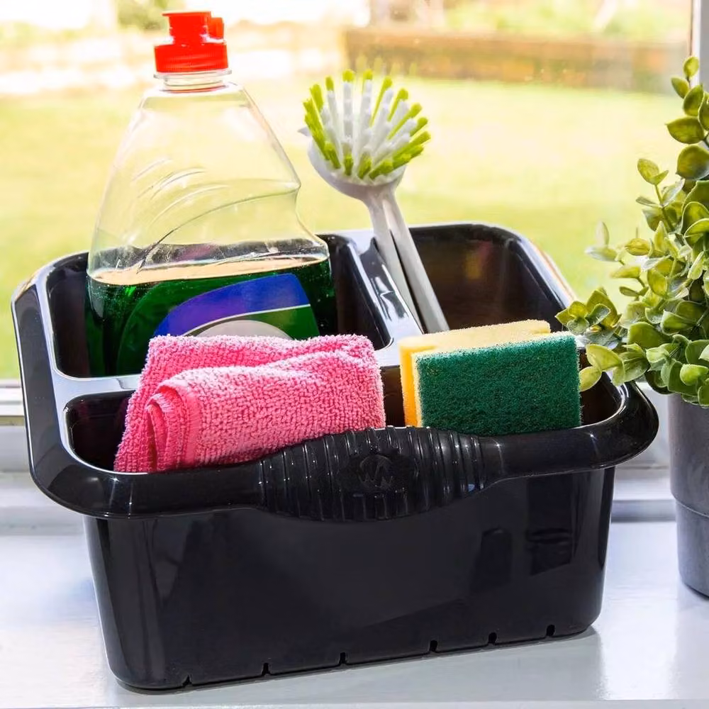 SPETLEK Large Plastic Kitchen Sink Tidy Organiser in Graphite Grey – 4