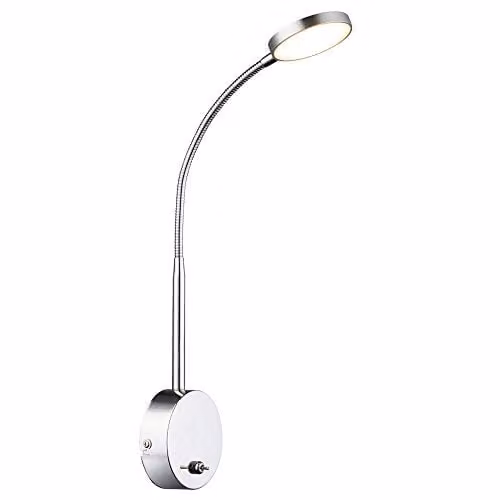 Globo Lighting Pegasi Modern LED Wall Light in Chrome and Silver