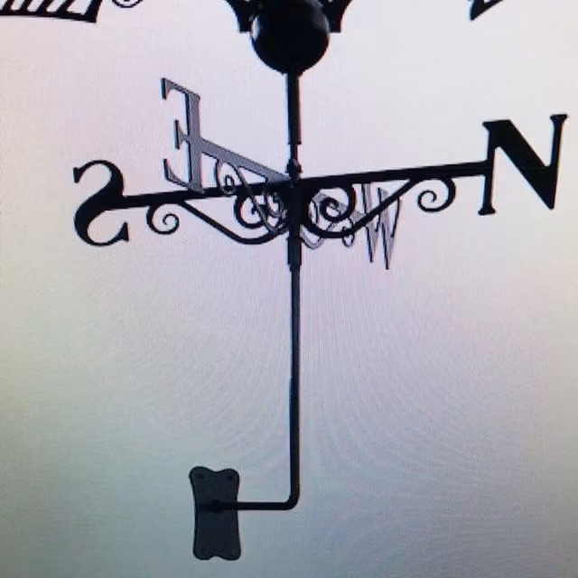 Poppyforge Boxing Hares Weathervane in Black Steel, W65 x H88 cm