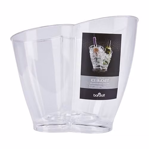 BarCraft Transparent Acrylic Double Sided Wine and Drinks Ice Bucket, 7 l – 5