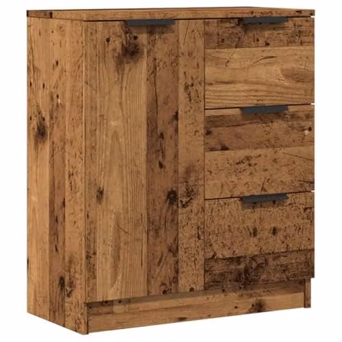 vidaXL Classic Sideboard in Old Wood Brown, W/D/H: 60 x 30 x 70 cm – 1