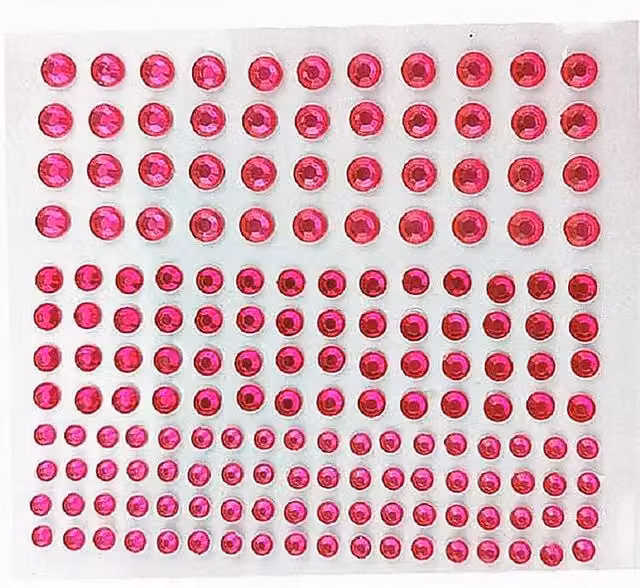Syntego 172 Hot Pink Self Adhesive Resin Gem Stickers