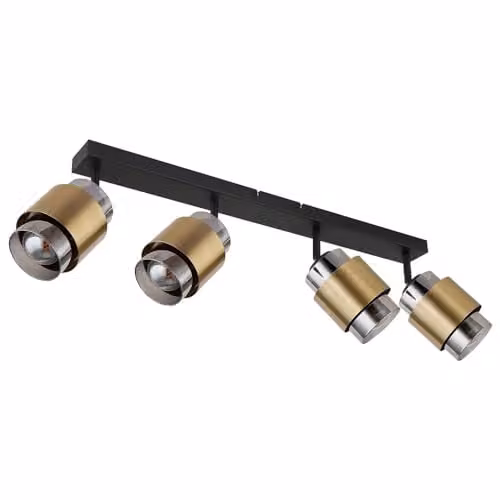 Globo Lighting Milley Modern Metal Ceiling Light in Black and Gold/Brass