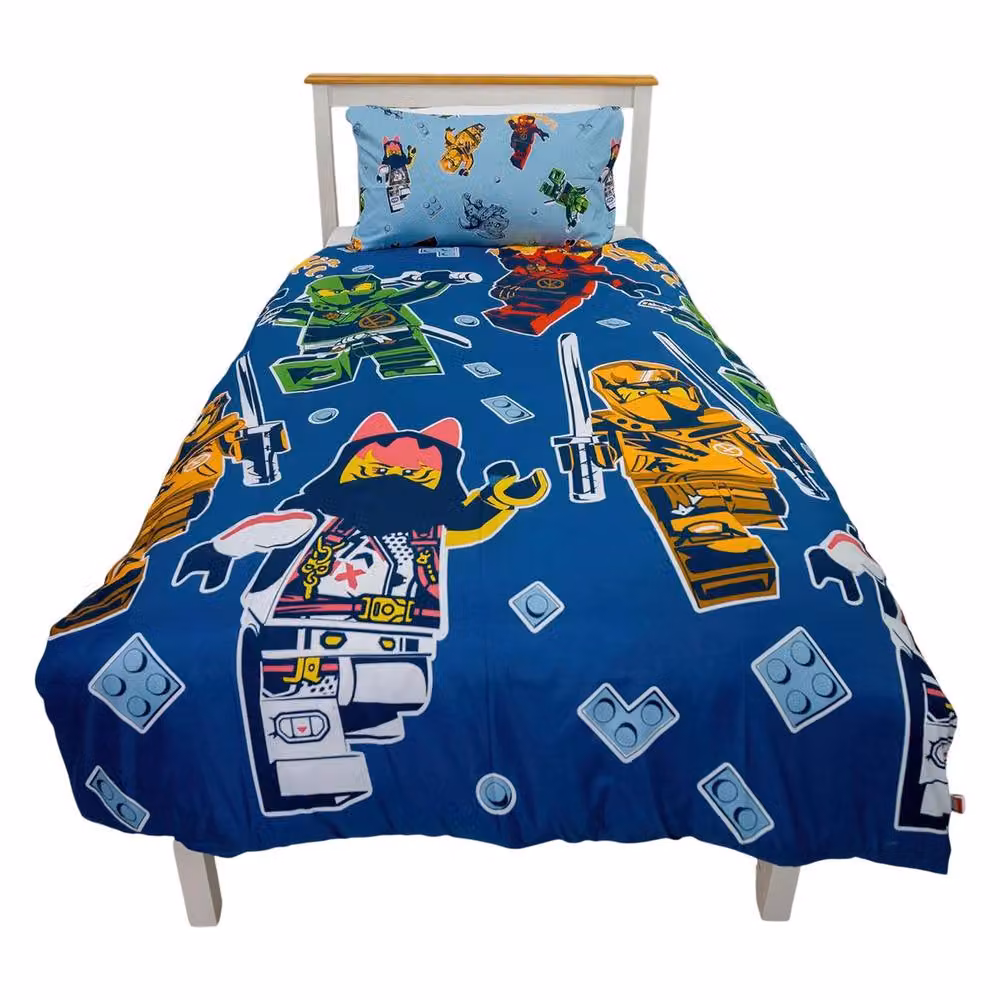 LEGO Ninjago Reversible Duvet Cover and Pillowcase Set, Multicolour, W/D/H: 90 x 190 cm – 3