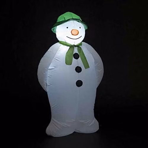 Snowtime 180cm Inflatable The Snowman Christmas Decoration with Multicolour LEDs